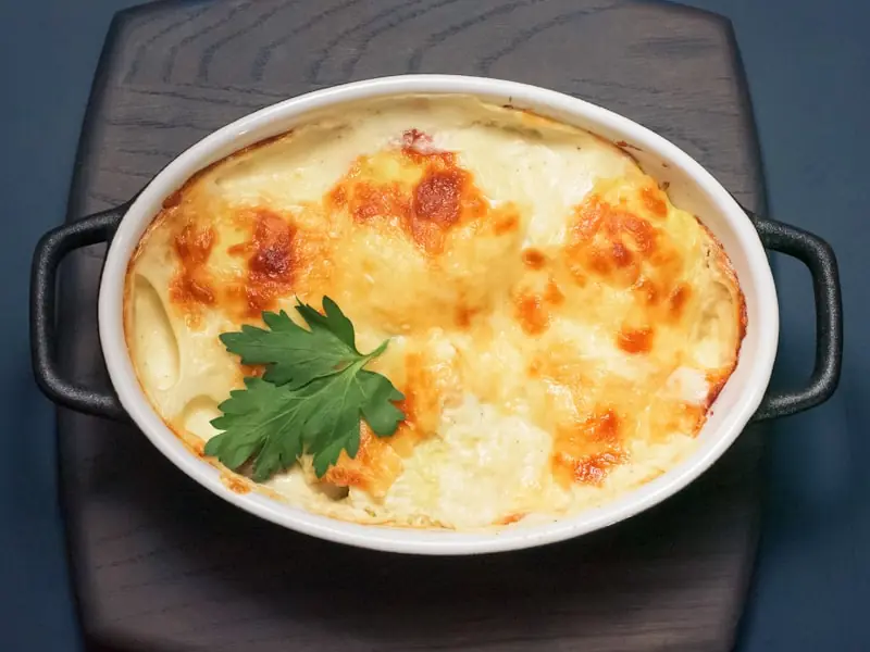 Gratin chou-fleur & jambon