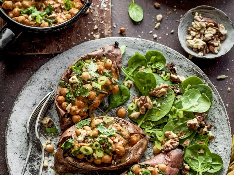 Patate douce farcie