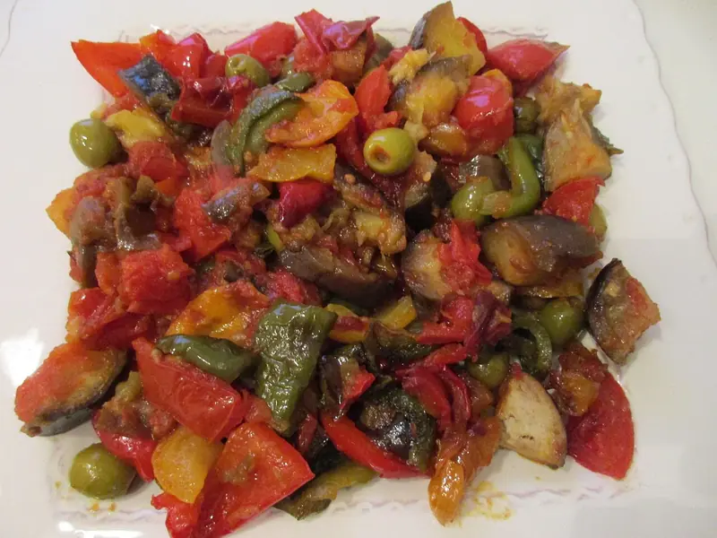 Ratatouille au four & œuf poché