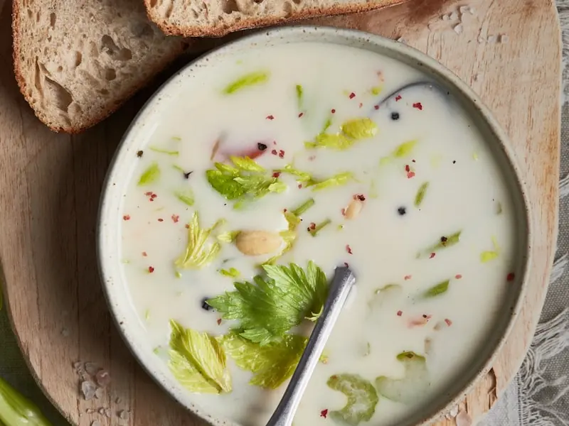 Soupe de chou-fleur au lait